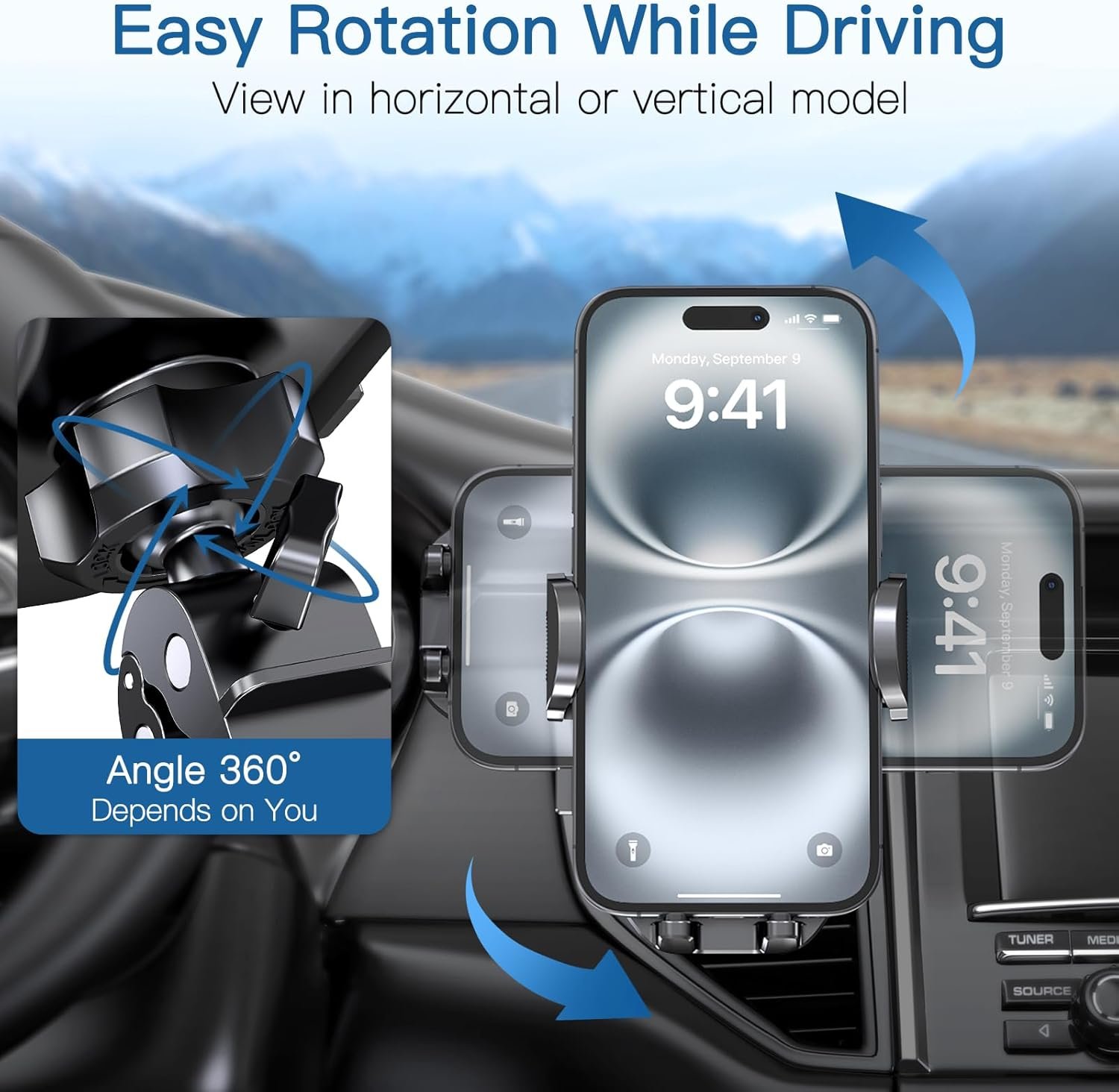 Air Vent Cell Phone Stand Car Mount TCC 61 - Image 4