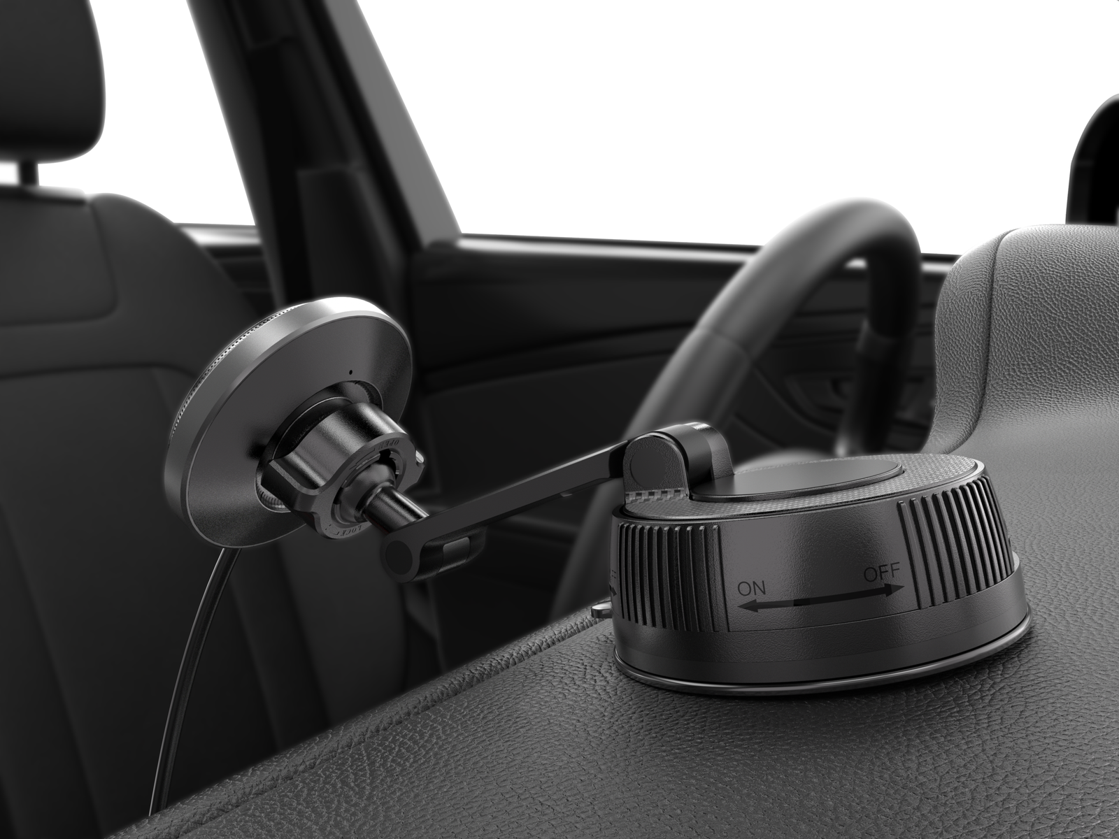 Magsafe Wireless Dual Pivot Dashboard Car Phone Mount TCW226 - Image 5