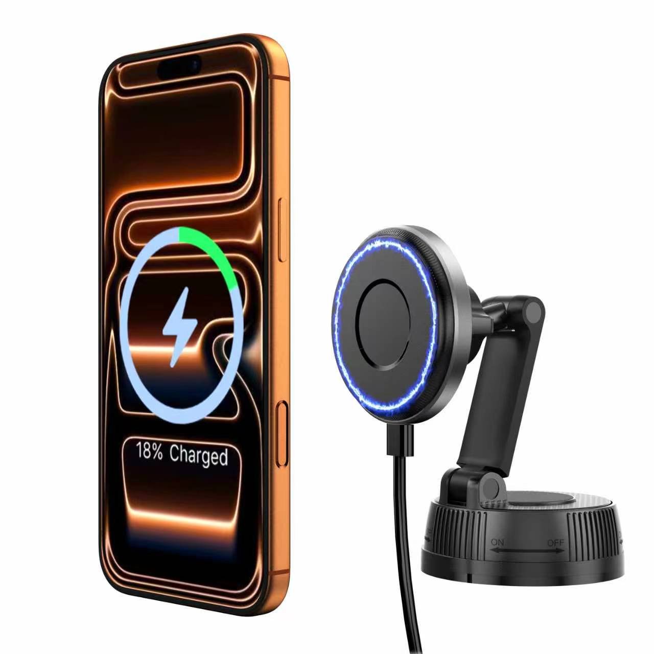 Magsafe Wireless Dual Pivot Dashboard Car Phone Mount TCW226